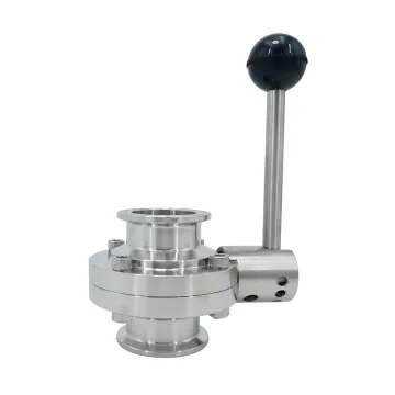 Stainless Steel Sanitary Clamp Butterfly Valve SMS