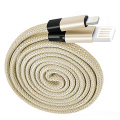 Retractable 1.5m aluminum alloy USB cable for phones