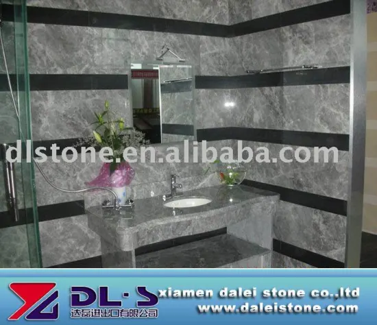 Chinese Silver Grey Marble Tile