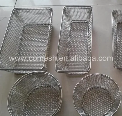 Stainless steel wire mesh storage bread trays