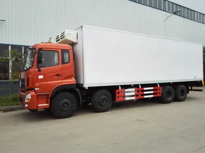 59cbm 8x4 China new dongfeng thermo king 20ft thermo king refrigerator cold chain truck