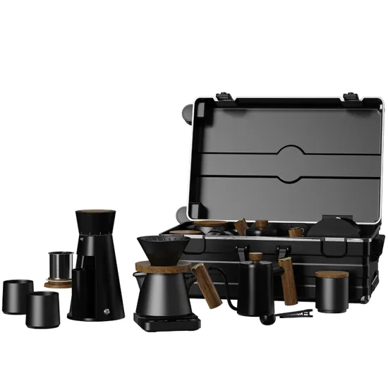 DHPO Premium Portable Luggage Coffee Set - Unique New Design Travel Kit