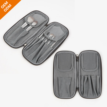 Portable Wholesale Makeup Brush Bag with Customized Logo for Travel