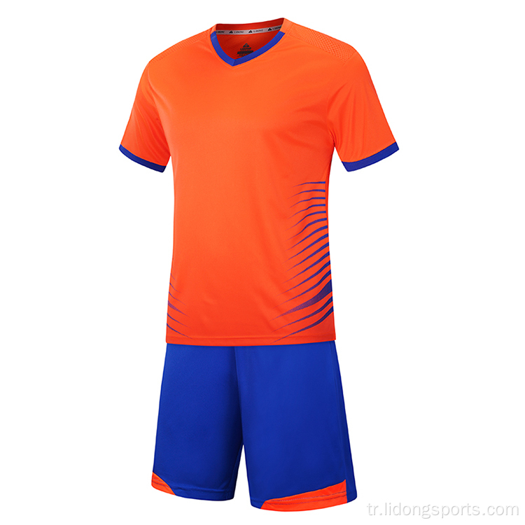 Özel Futbol Futbol Giyim Set Erkekler Futbolu Üniforma