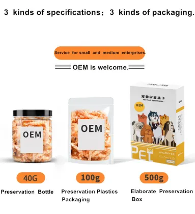OEM Service Freeze-dried Shrimp Gog And Cat Snacks