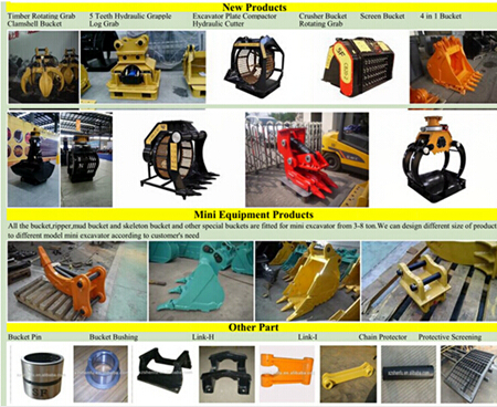 Sf Rake Bucket for Excavator Cat325