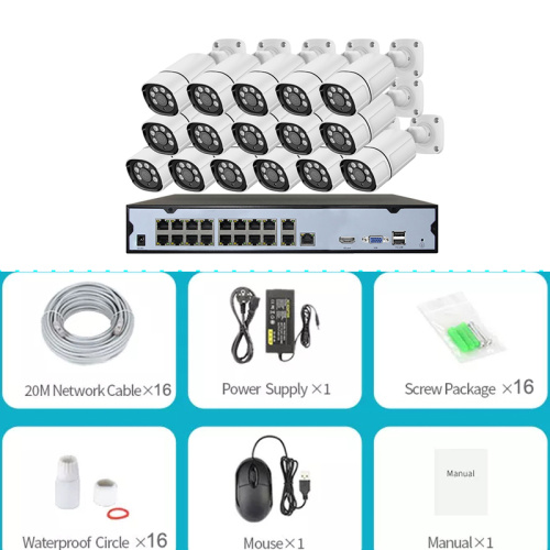 4K NVR 키트 16CH CCTV 시스템