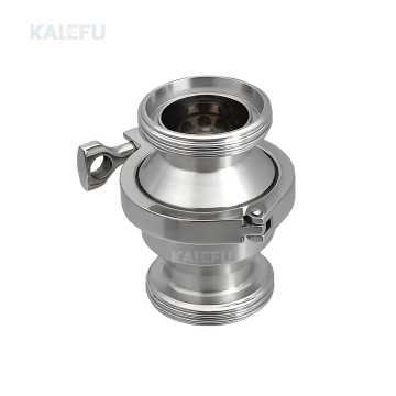 High-Quality Stainless Steel Check Valves: 1.5\" and 2\" Sanitary Threaded Valves in SS304 and SS316