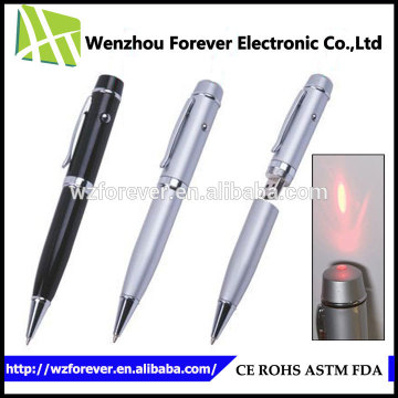 2016 High Quality Cooper 3 in 1 USB Flash Ballpoint Pen Drive With Red Laser Pointer
