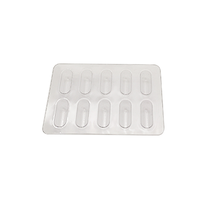 Transparent PVC Capsule Pill Tray Blister Packaging