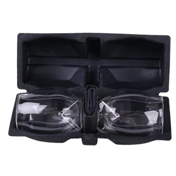 Dry press bagasse pulp molded glasses packaging box