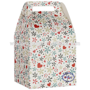 Fancy Printed paper gift bags cake box wedding cake box design