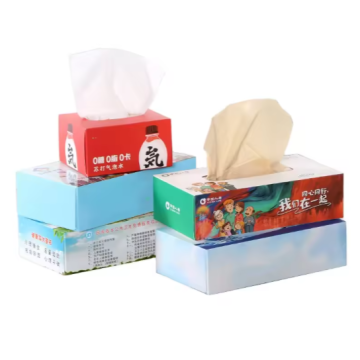 Advertising Small Square-Box Facial-Tissue Custom-Logo
