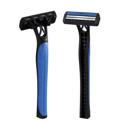 Professional Twin Blades Shaving Razor: Comfortable, Pivoting Head, High-Quality Disposables for Smooth Shaves