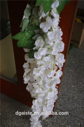 dry vine bulk silk long flower vine wedding party decoration pure white vine
