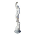 Marble Female Statue: Hand-Carved Elegance Indoors/Outdoors
