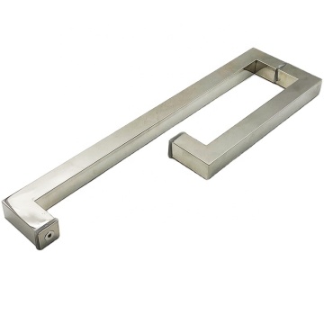 Modern Shower Room Glass Door with Stainless Steel Pull Handle: GUIDA 715143