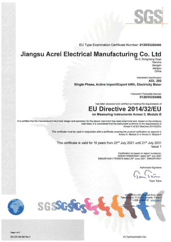 acrel energy meter