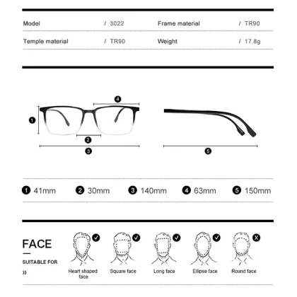 Blue Light Blocking Glasses - Anti Glare Eyewear Frame