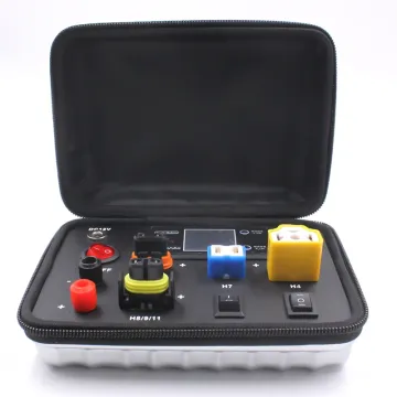 Multifunction 12V Auto Parts Power Wattage Test Box for LED Bulbs (H4, T10, T20, 1156, 1157, H11)
