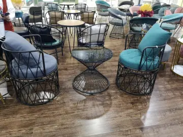Nordic Iron Sofa Single Sofa Negotiation Reception Area