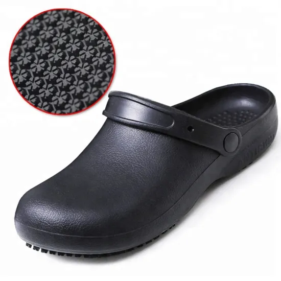 No hole oil resistant cheap kitchen safety shoes