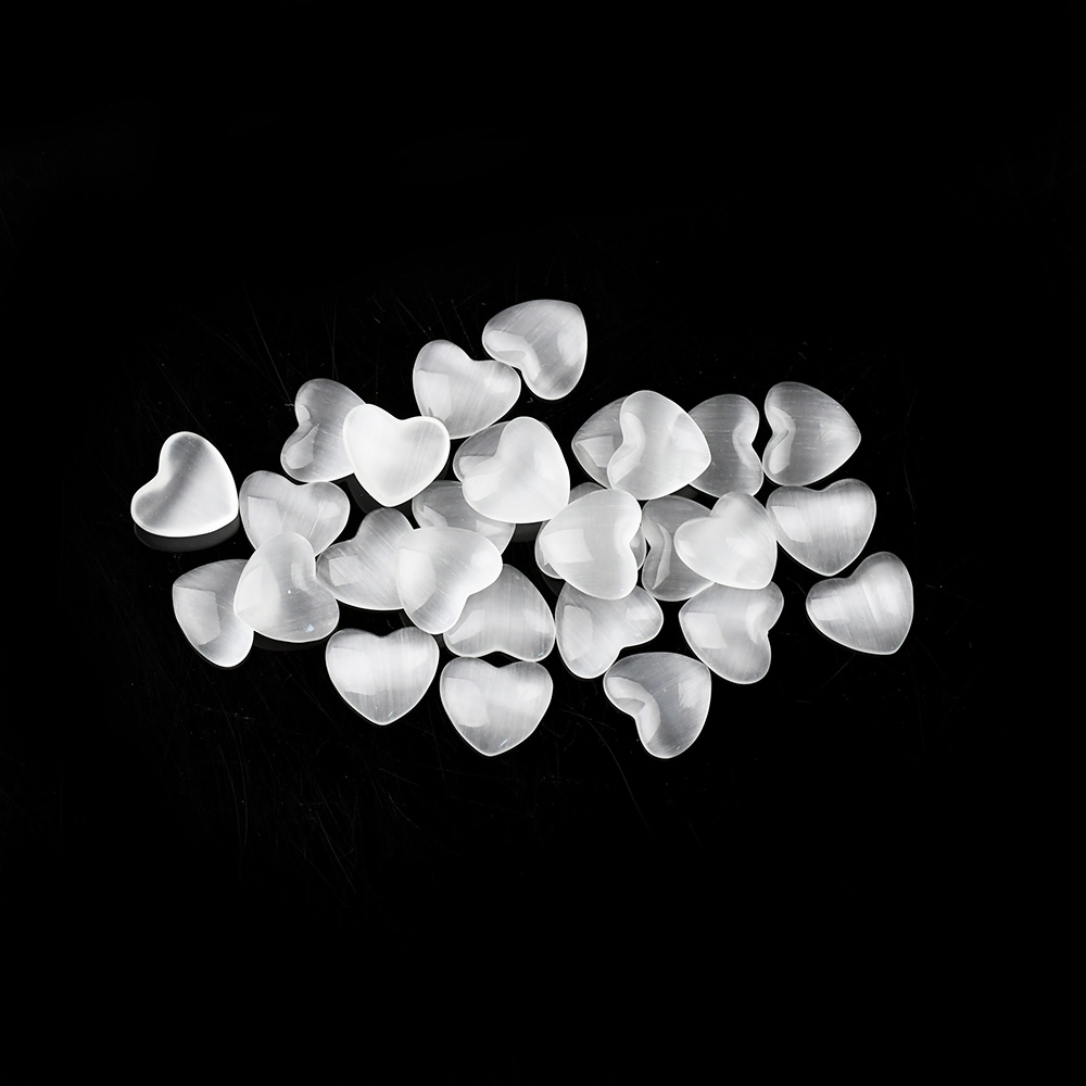 Synthetic White Cat??s Eye Stones