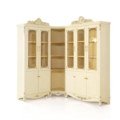 Home office furniture antique etagere corner desk and bookcase