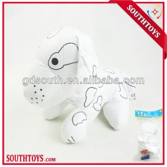 new arrvials washable painting plush dog toy