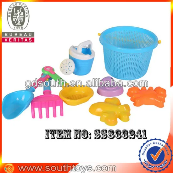 plastic sand beach play set toy