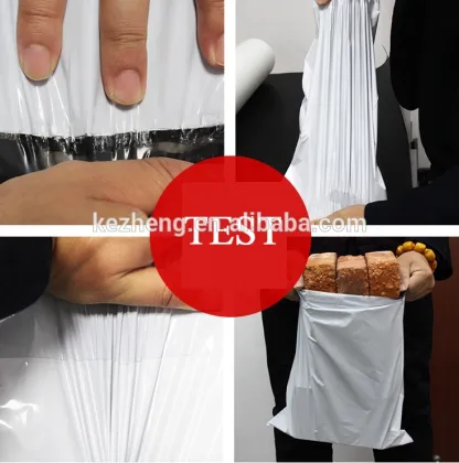 White poly express bags