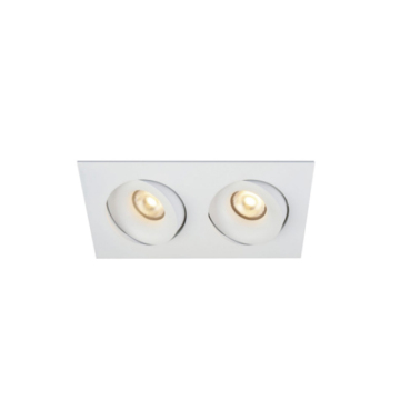 قابلة للتعديل مضاد للشفقة مربع LED LED Downlight 2*7W رأس مزدوج