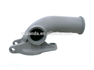 Concrete pump outlet elbow for trailer and boom pump