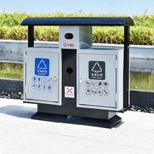 Durable Stainless Steel Outdoor Garbage Containers