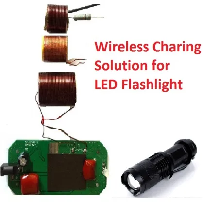 Rechargeable Wireless Charging Module Solution Design for LED Flashlight