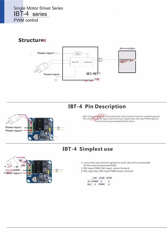 2 Moduli Driver Motore IBT-4 Mosfet Alta Corrente 5-15V 50A Per Progetti Arduino E Fai Da Te