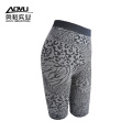 Custom Black Leopard Seamless Women Yoga Pants