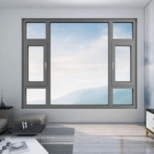 cheap casement window for home Aluminum tilt turn Casement Windows for Villa Supplier