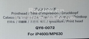 Original and new brand IP4680 IP4760 IP4600 MP630 print head QY6-0072 printhead for printer parts