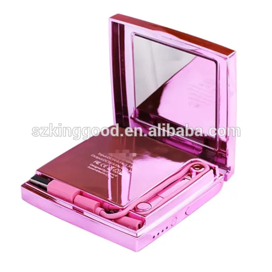 Universal Power Source 6000mAh Portable Power Bank with make up Mirror
