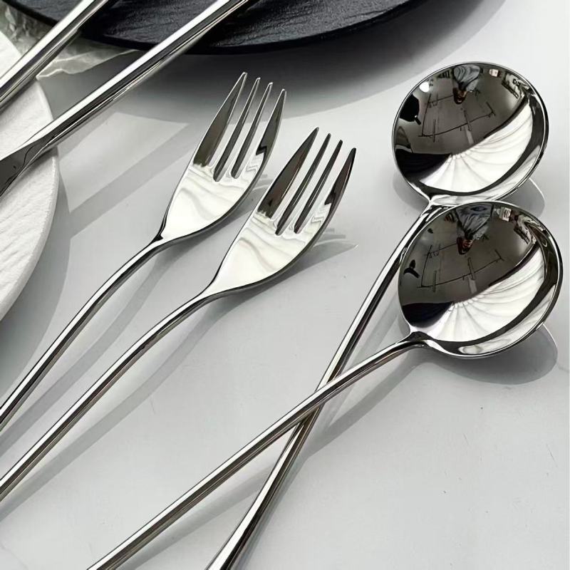Stainless Steel Flatware - Modern Minimalist Design