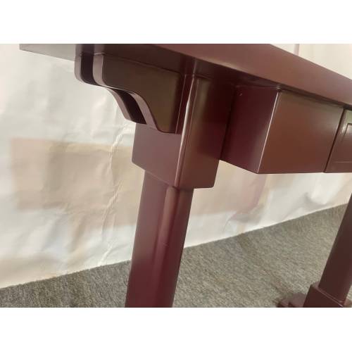 Mid-Century Burgundy Console Tables for Living Room