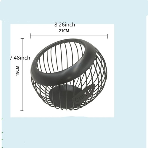 European oblique capsule storage basket