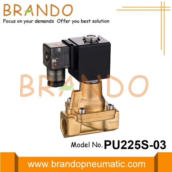 PU225S-03 Shako Type Steam Brass Solenoid Valve 3/8''