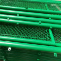 Valla de malla de alambre de PVC verde