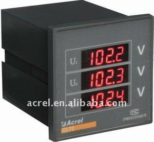 Programmable three phase voltmeter Voltage Meter PZ96-AV3