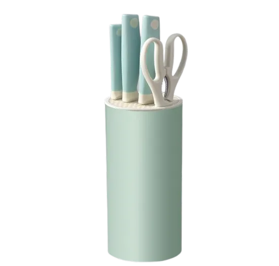 Customized Christmas Gifts: 5-Piece Kitchen Knife Set with Scissors and Block Holder for 2023