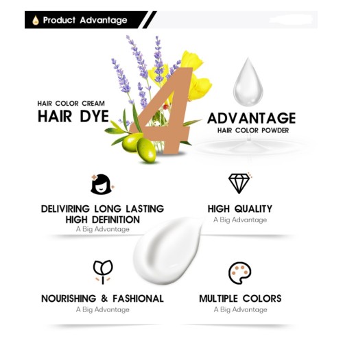 Professional Hair Dye Product Salon Use