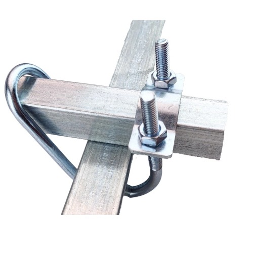 Title: Double U Bolt Pipe Clamp / Galvanized Pipe Clamp - Secure Your Pipes Today!