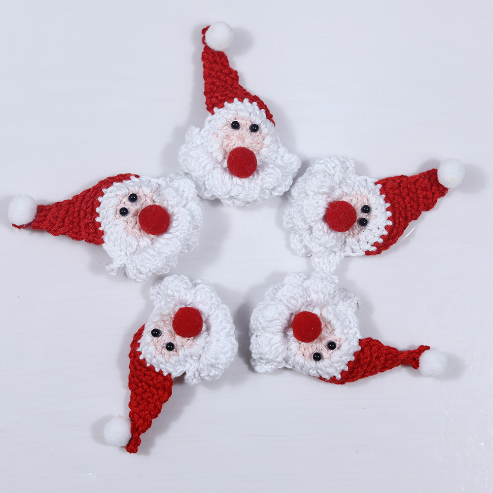 New Santa Claus Crochet Brooch Pendant Crochet